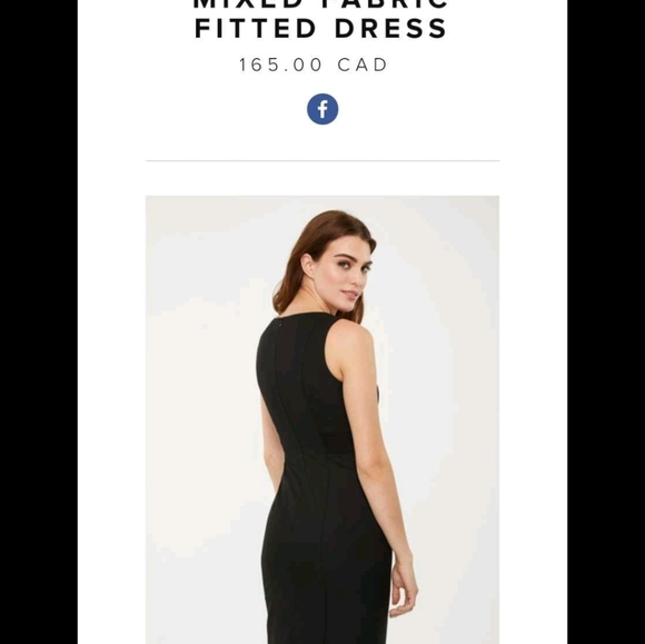 NEW Little Black Striped fitted dress by TRISTAN - Picture 3 of 3